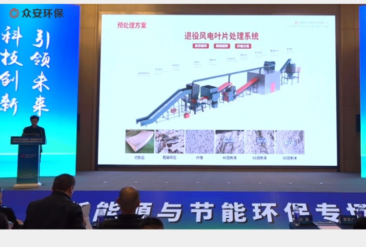 眾安環(huán)保攜退役風(fēng)電葉片處理方案 2024鄭州高新區(qū)科技成果轉(zhuǎn)化大會